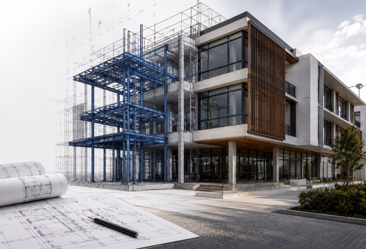 BIM architecture and structure visualization